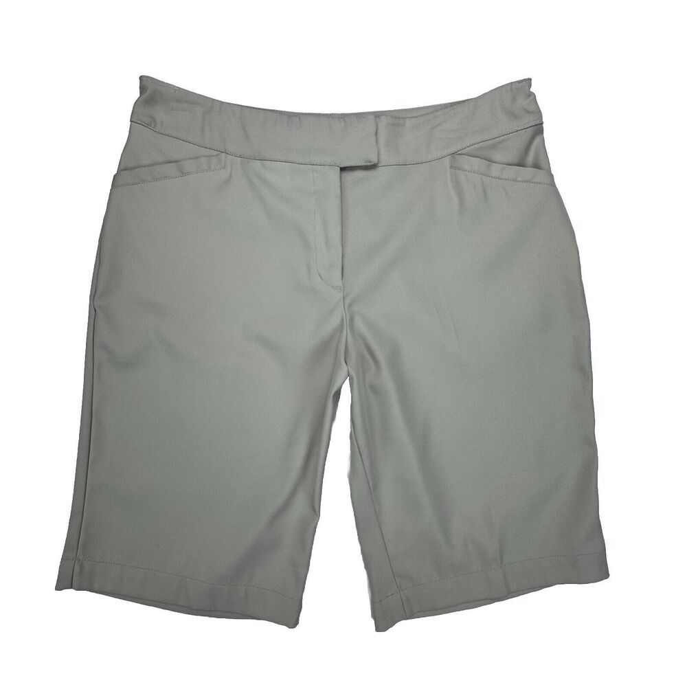 Tail White Label Tan Golf Bermuda Shorts Womens 10 Khaki Stretch Chino Shorts